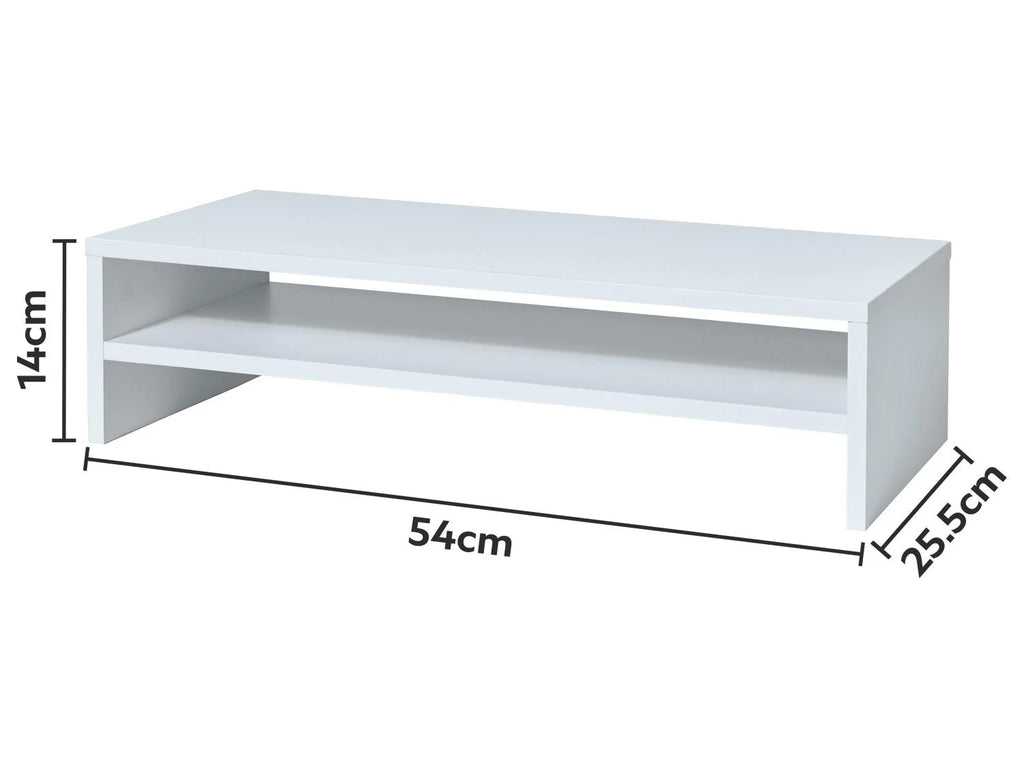 LIVARNO HOME Desktop shelf/monitor stand riser - WHITE