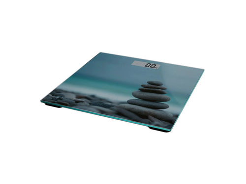 Cien Beauty Personal Care Glass Scale (max 180 kg) - with motif design