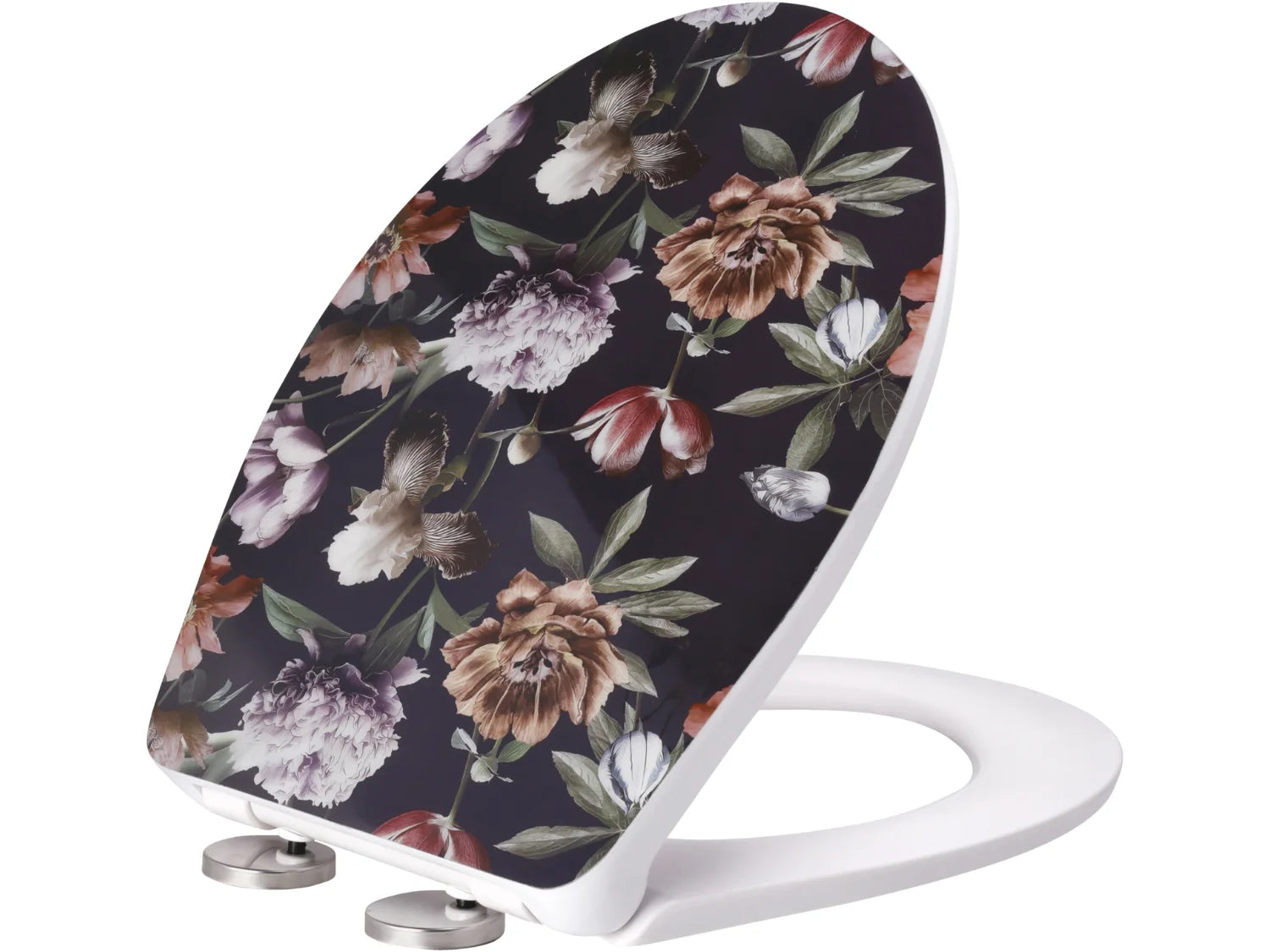 LIVARNO® Duroplast Toilet seat - Flowers Motif