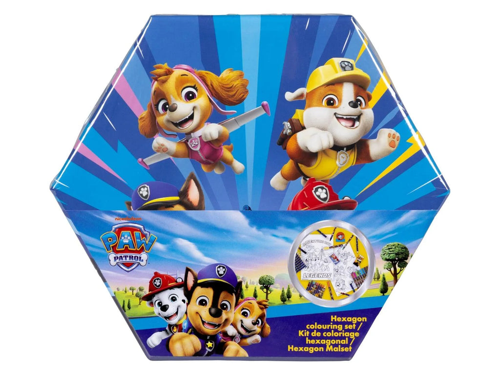 Paw Patrol Hexagon coloring case, 41 pieces