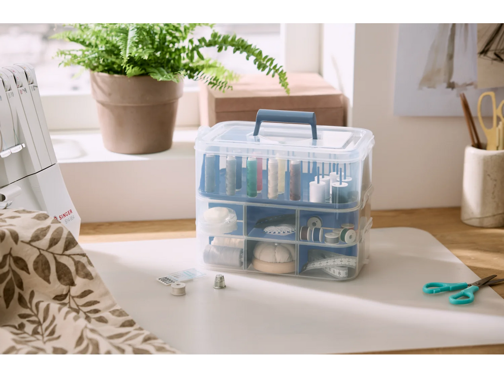 Crelando Sewing accessory box for sewing accessories and sorting