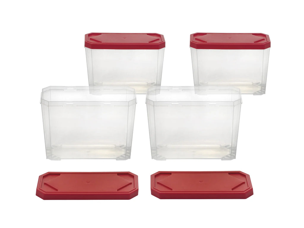 PARKSIDE® Small parts set of 4 stackable boxes with separate lid