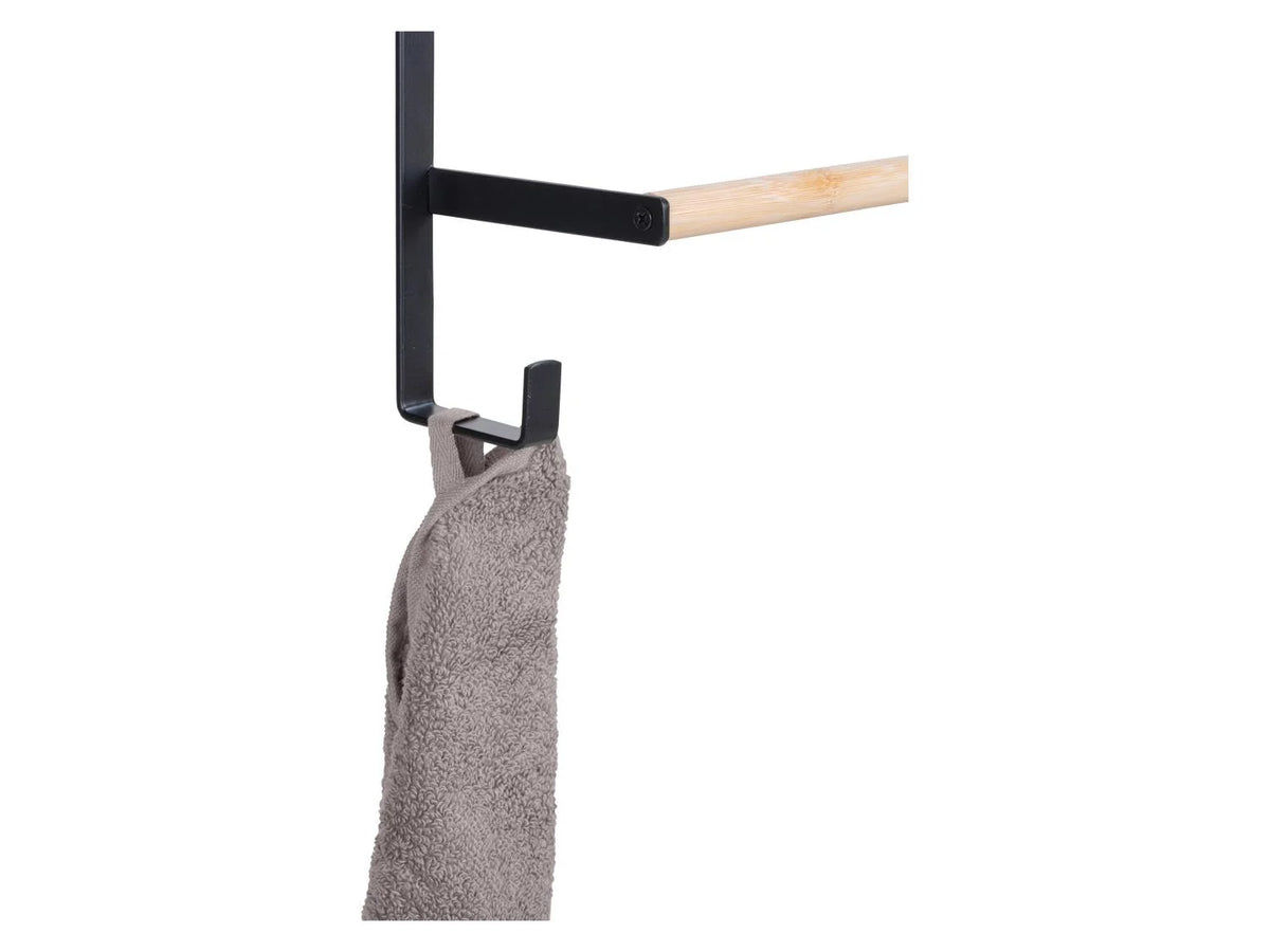 WENKO Towel ladder for the door - BLACK
