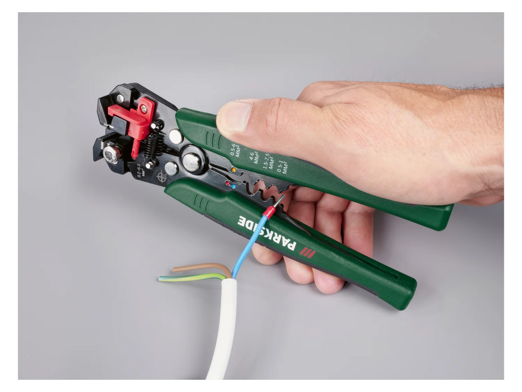 PARKSIDE® Automatic wire stripping and crimping pliers set, with 3-in-1 function.