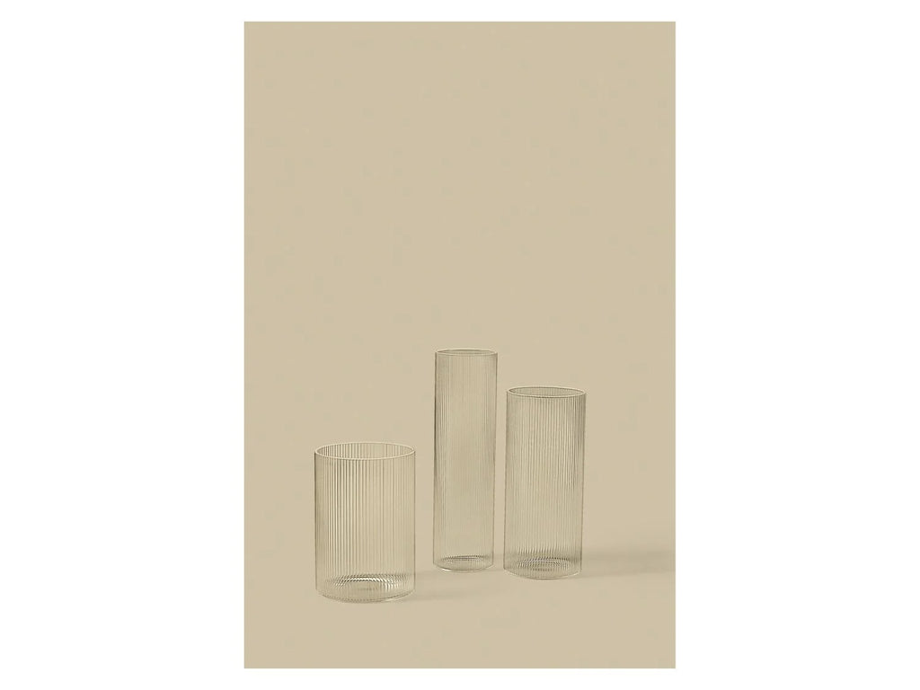 LIVARNO® Vase set (with ribs), 3 pieces
