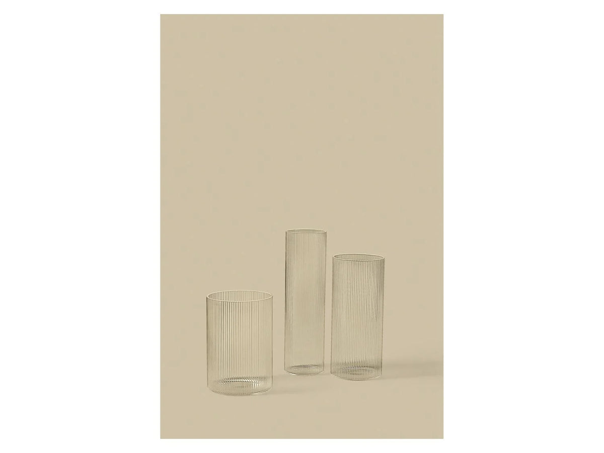 LIVARNO® Vase set (with ribs), 3 pieces