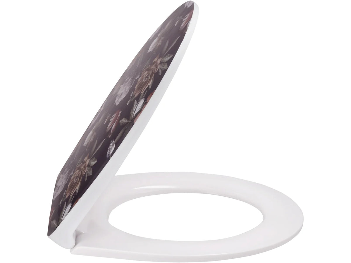 LIVARNO® Duroplast Toilet seat - Flowers Motif