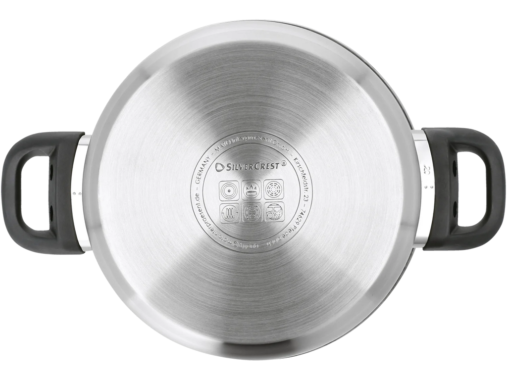 Silvercrest Stainless Steel Pot Set, 3 pieces