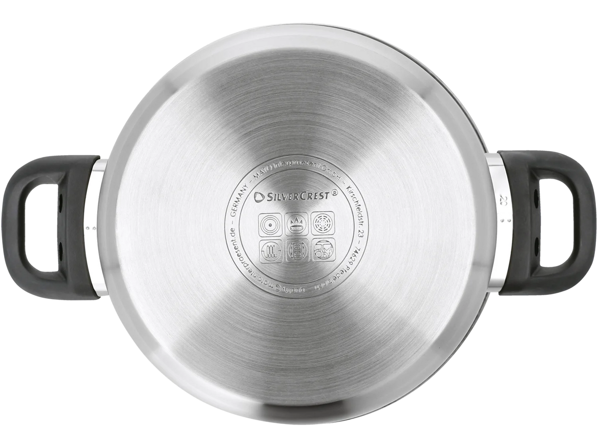 Silvercrest Stainless Steel Pot Set, 3 pieces