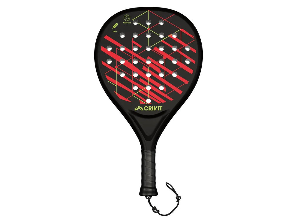 CRIVIT Lightweight padel racket Black-red 46.5x26.2