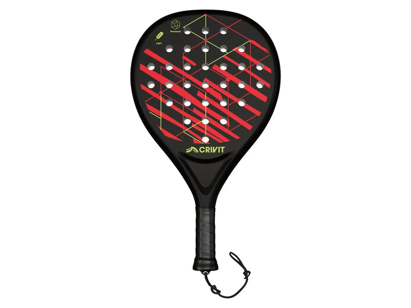CRIVIT Lightweight padel racket Black-red 46.5x26.2