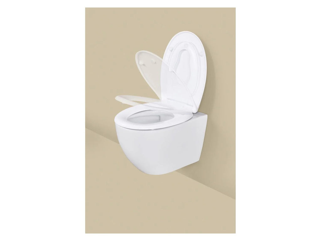 LIVARNO® Duroplast toilet seat - Family (two lids) - White