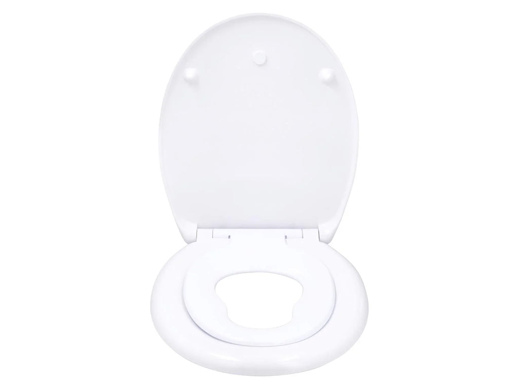 LIVARNO® Duroplast toilet seat - Family (two lids) - White