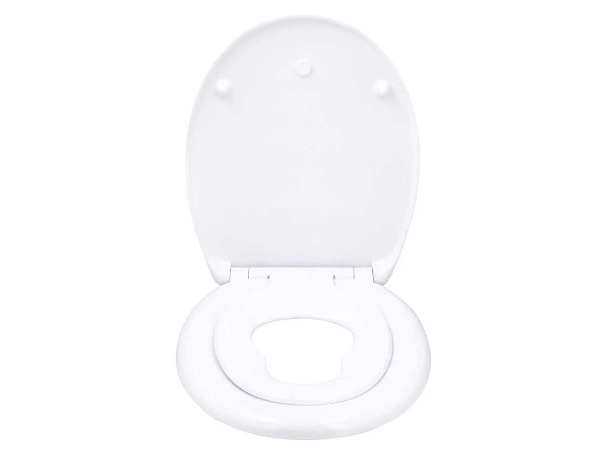 LIVARNO® Duroplast toilet seat - Family (two lids) - White
