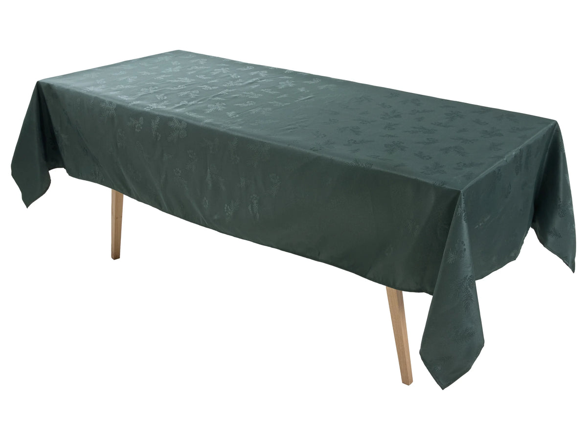 LIVARNO Water-Repellent Tablecloth – Green, 140 × 240 cm