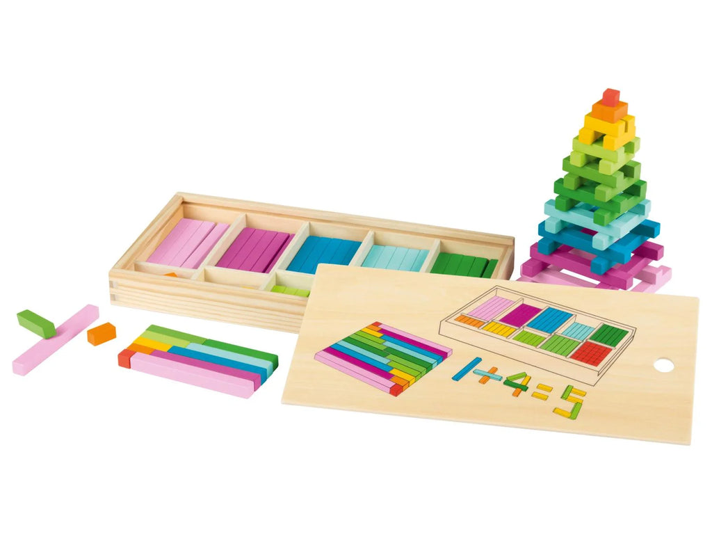 LUPILU Montessori Wooden Sticks for Learning Counting - 151 pcs