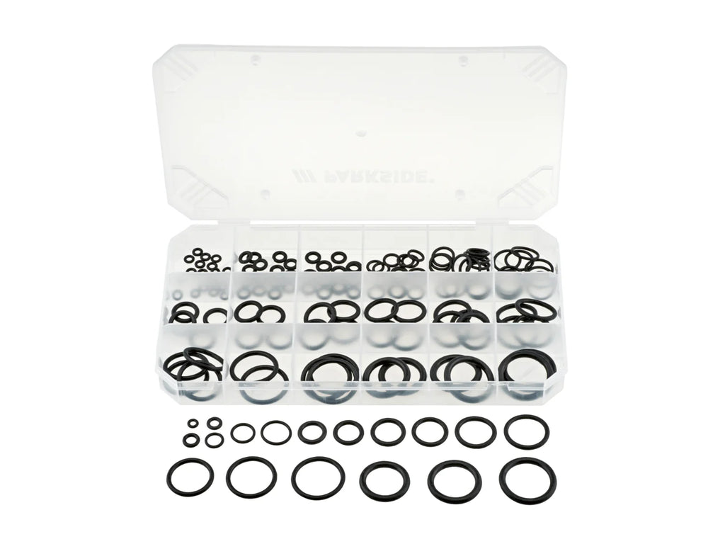Parkside 140‑Piece Assorted Sealing Rings Set – For Pipes & General Sealings