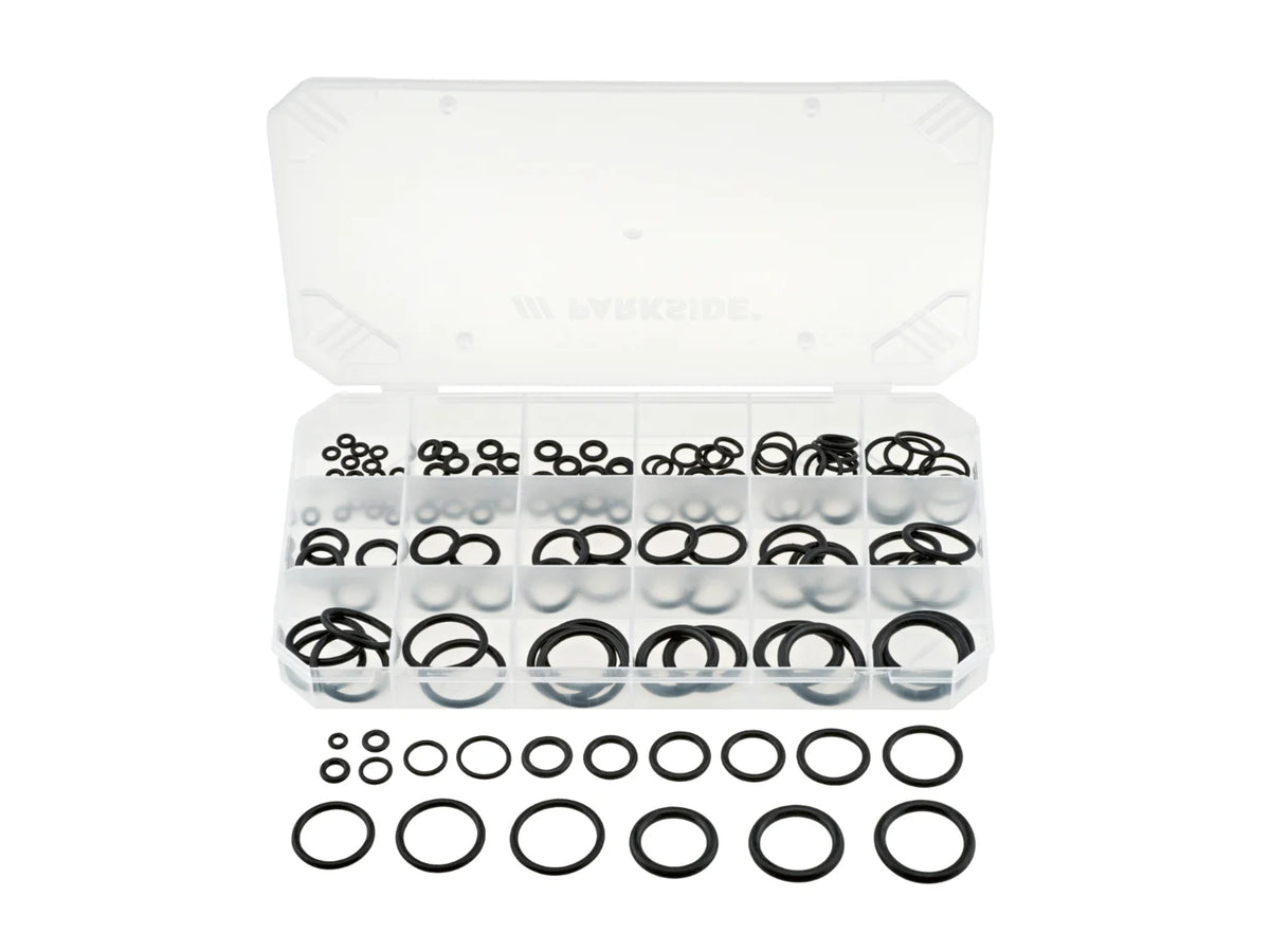 Parkside 140‑Piece Assorted Sealing Rings Set – For Pipes & General Sealings