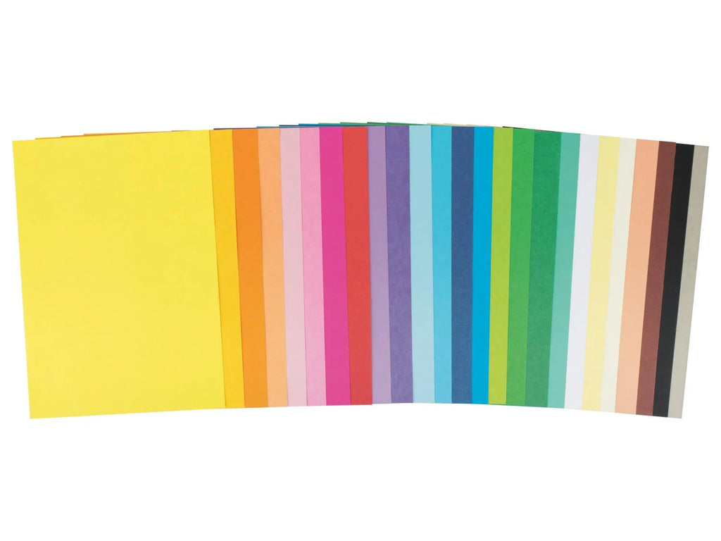Crelando Coloured Paper Pad – 25 Sheets, 25 Colours, 270 g/m²