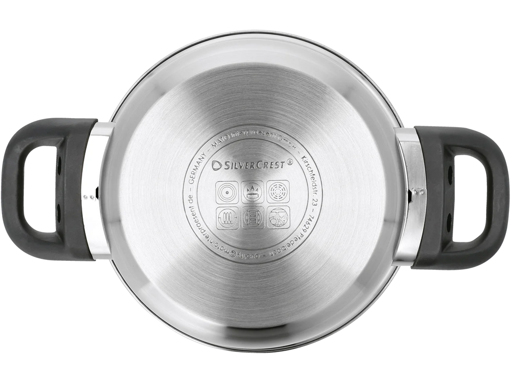 Silvercrest Stainless Steel Pot Set, 3 pieces