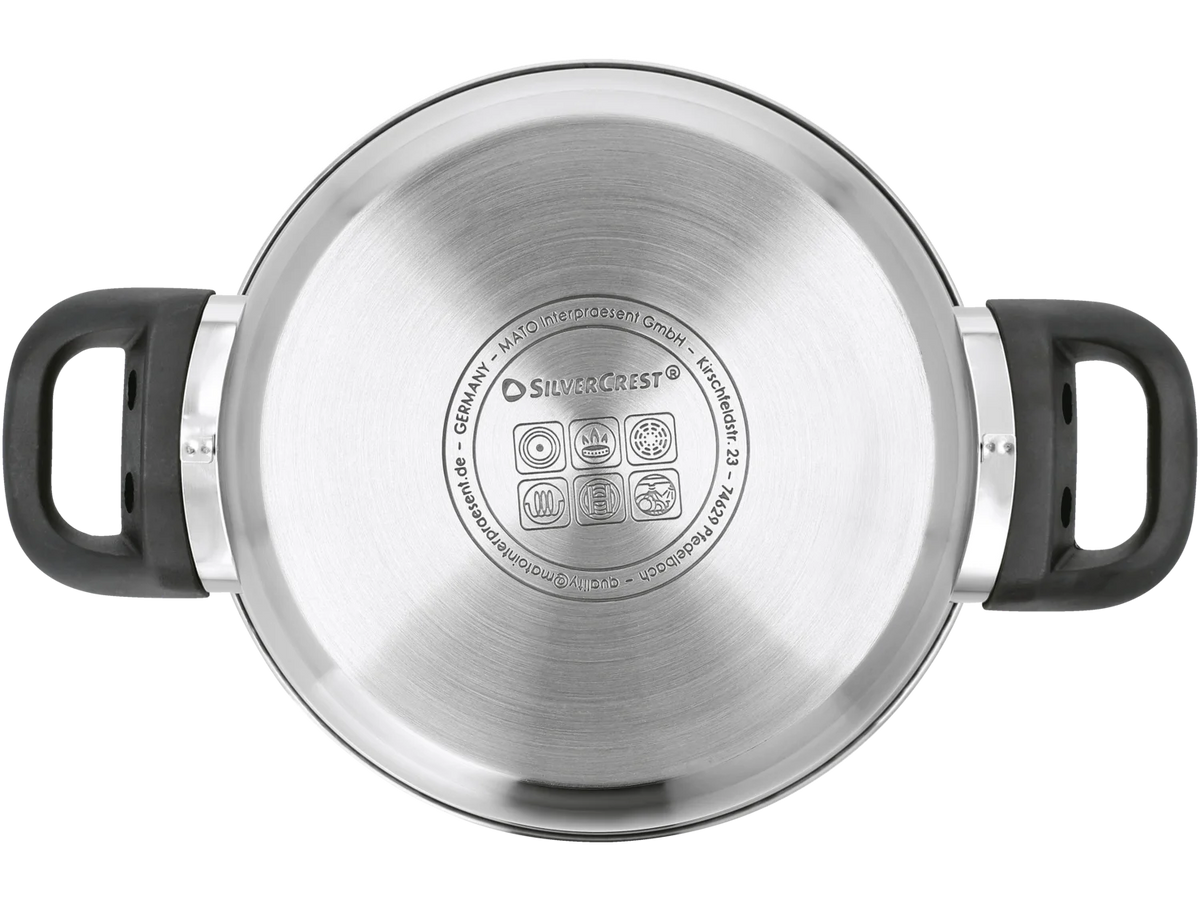 Silvercrest Stainless Steel Pot Set, 3 pieces
