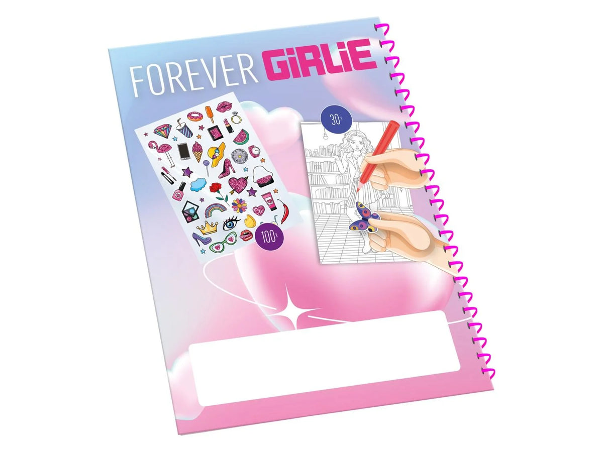 Forever Girlie creative coloring book