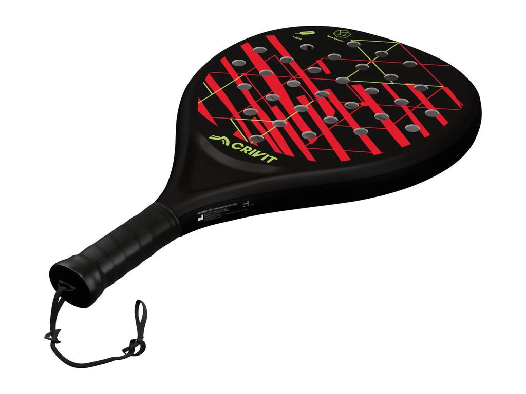 CRIVIT Lightweight padel racket Black-red 46.5x26.2