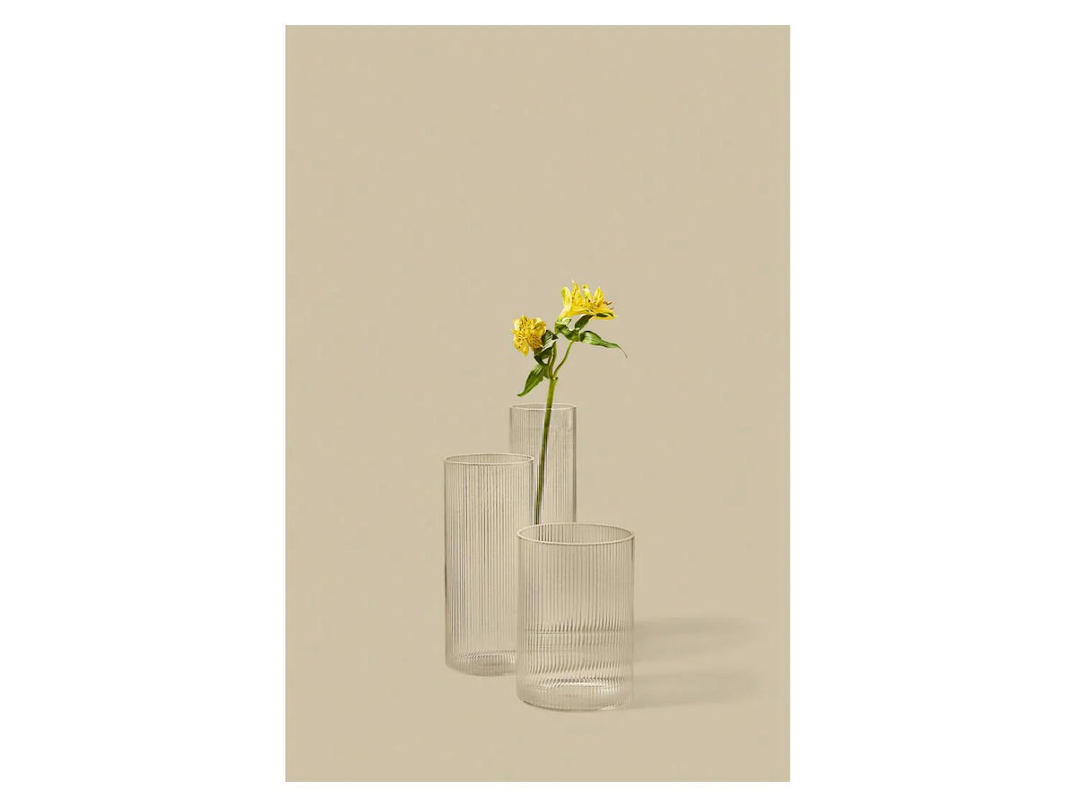 LIVARNO® Vase set (with ribs), 3 pieces