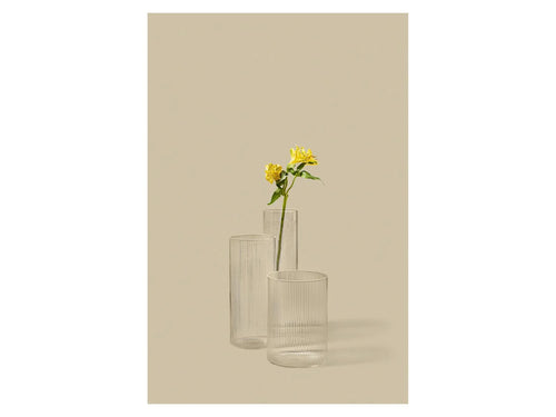 LIVARNO® Vase set (with ribs), 3 pieces