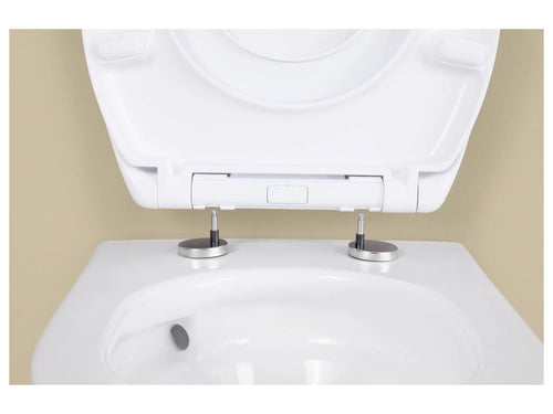 LIVARNO® Duroplast toilet seat - Family (two lids) - White