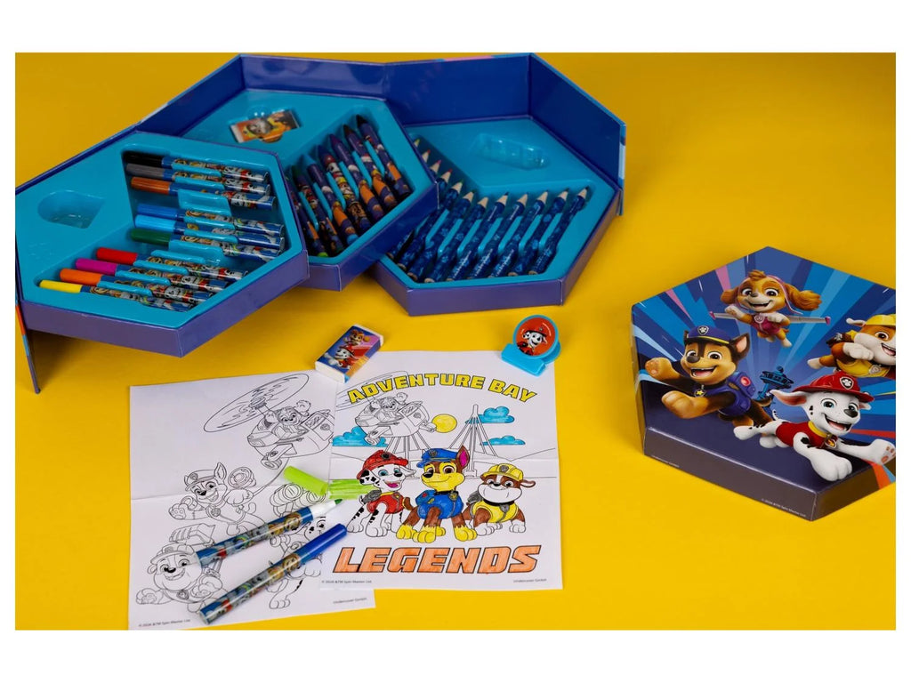 Paw Patrol Hexagon coloring case, 41 pieces
