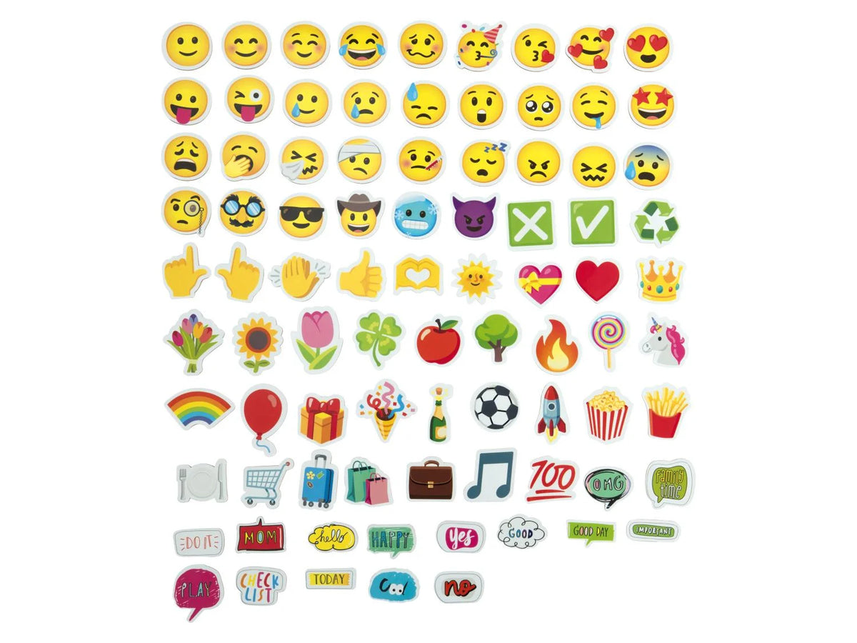 LUPILU® Magnet Set Emoticons, 85 pieces
