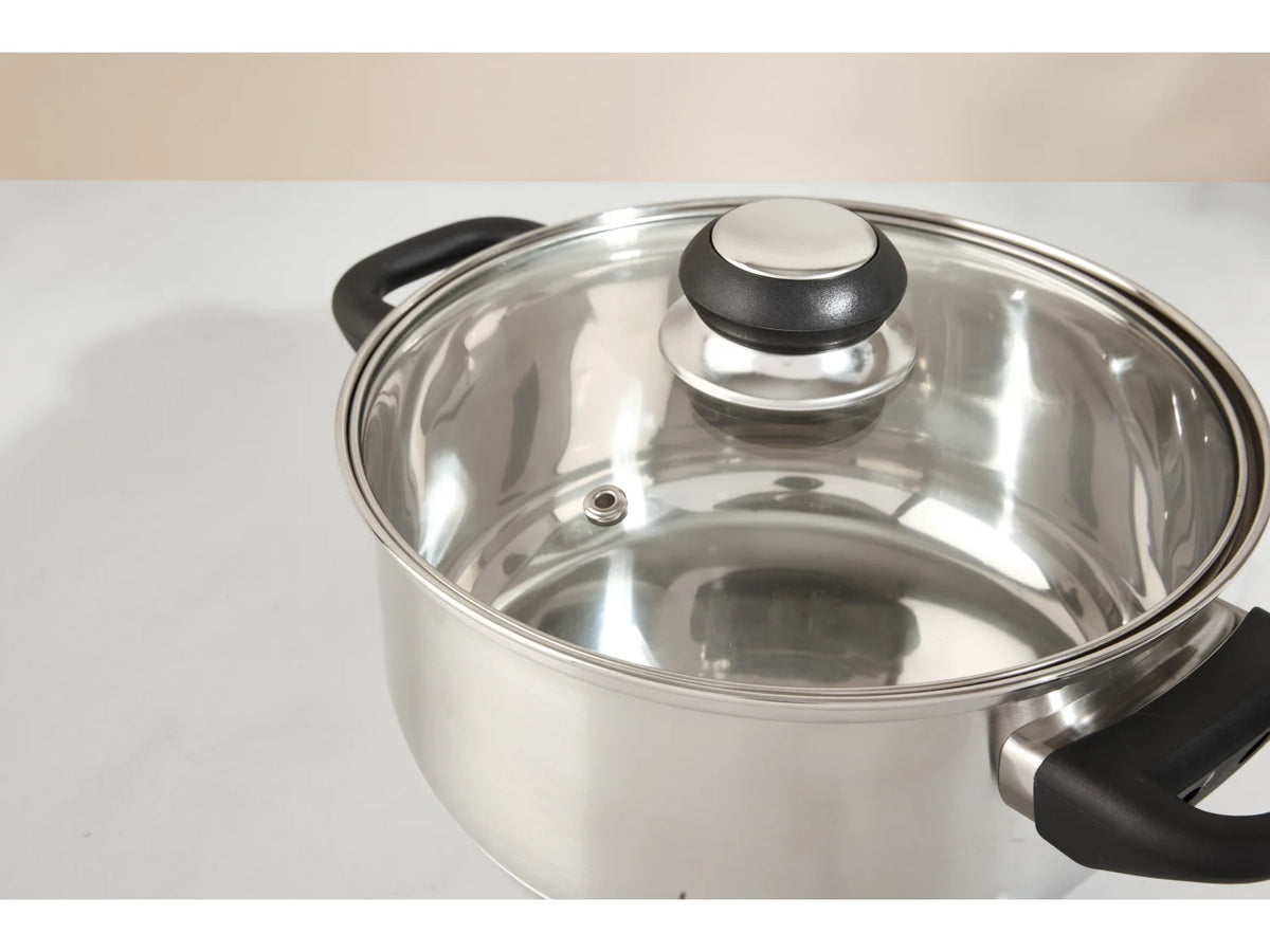 Silvercrest Stainless Steel Pot Set, 3 pieces