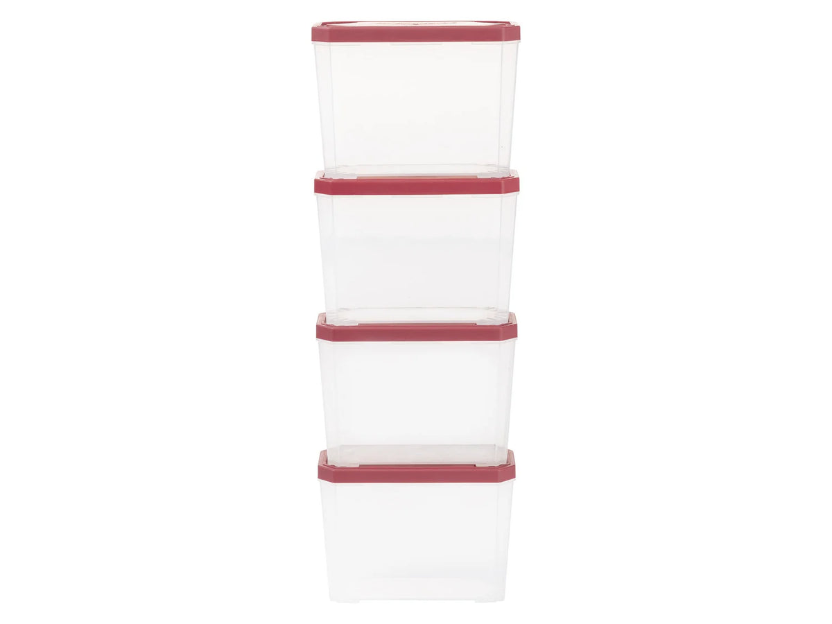 PARKSIDE® Small parts set of 4 stackable boxes with separate lid