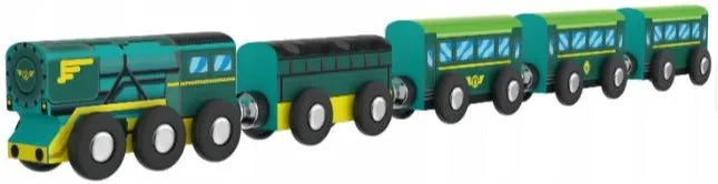 Playtive Wooden Passenger Train - Magnetic