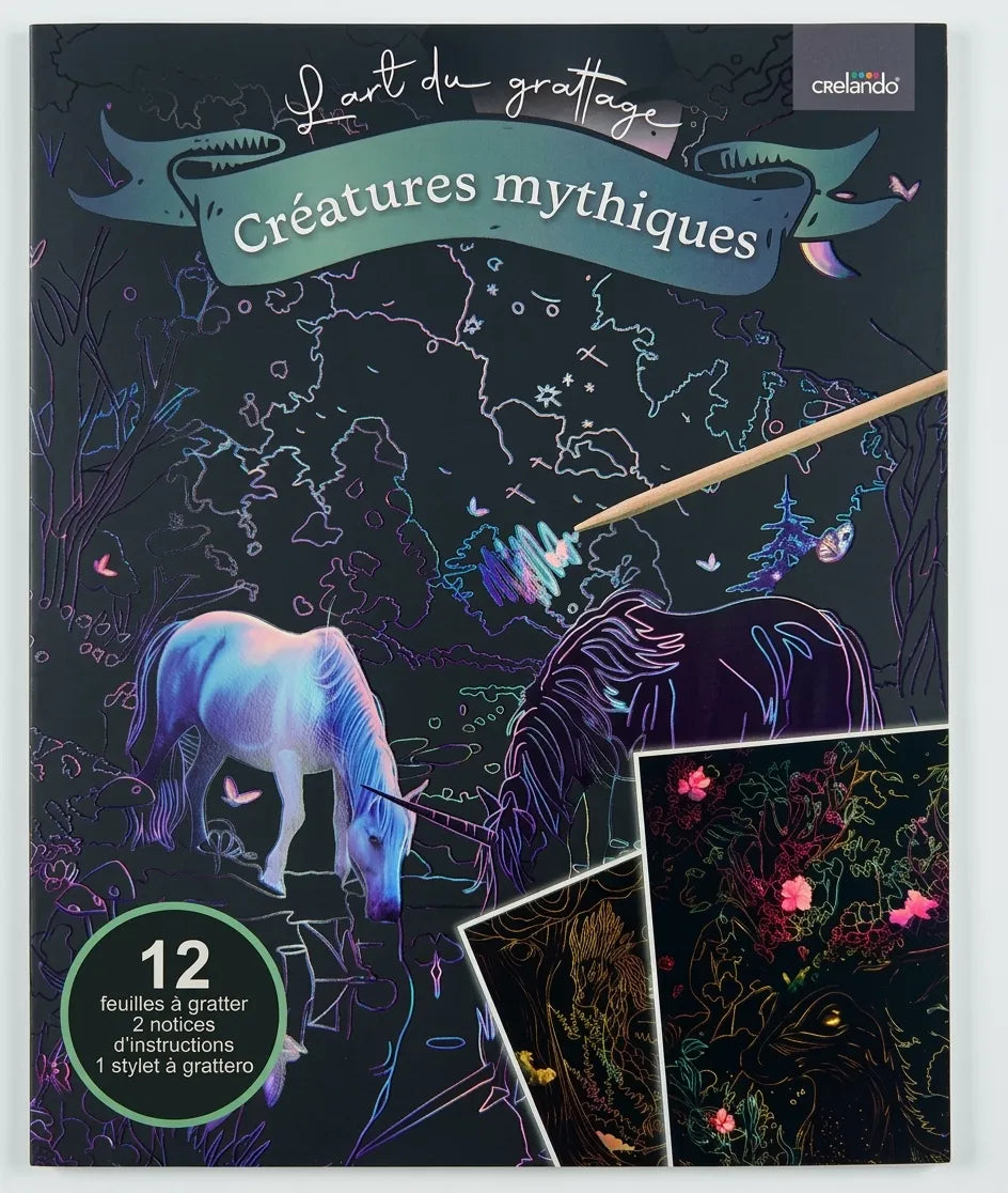 CRELANDO Scratch Book - Mythical Creatures