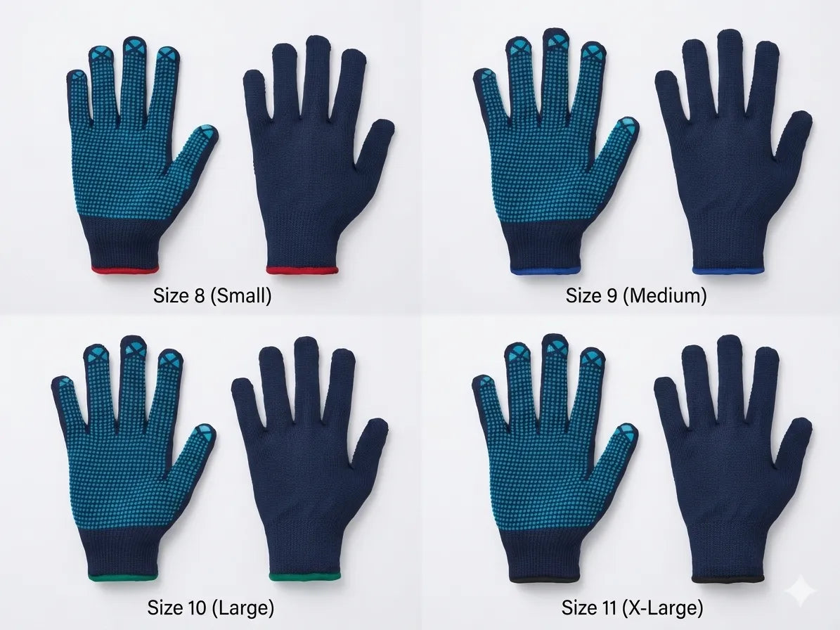 PARKSIDE PROTECTIVE WORK GLOVES 2 PAIRS (Sizes small to X large)