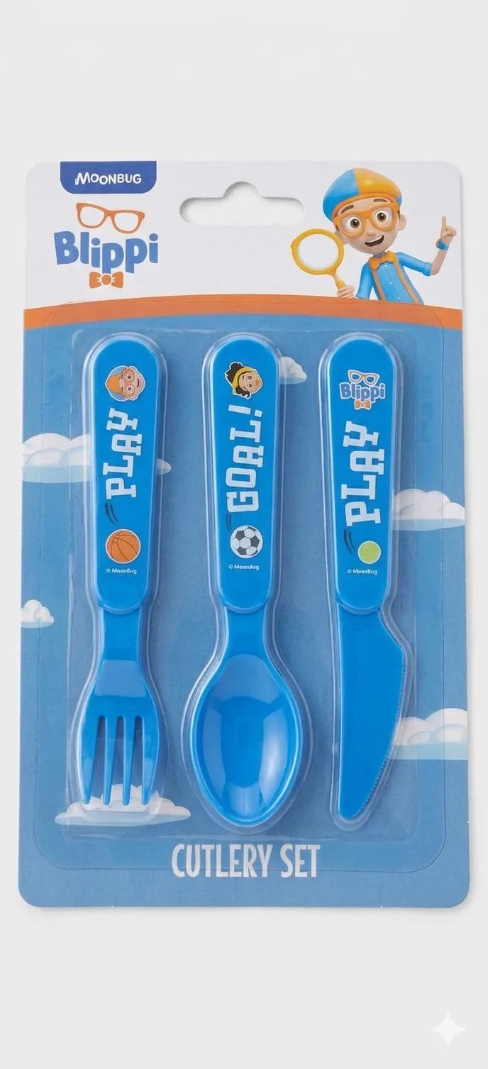 Licensed Character Children’s Cutlery Set – Fork, Spoon & Knife