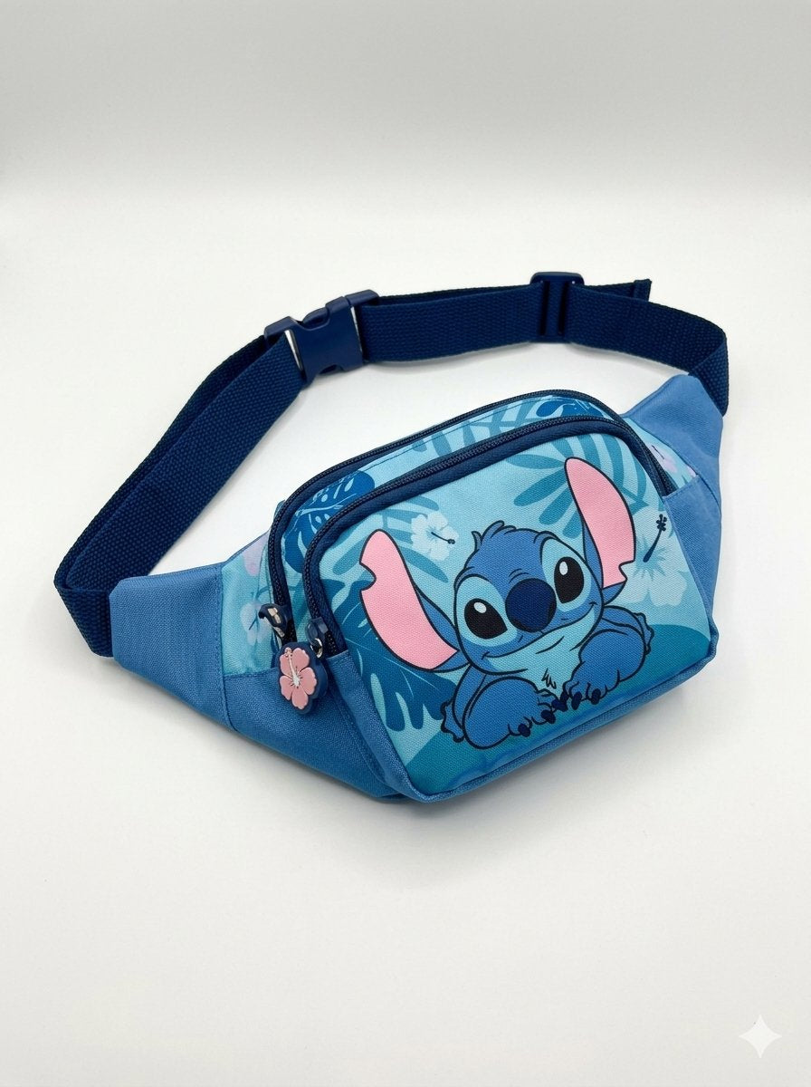 Disney Stitch Blue Kids Sling Belt Bag