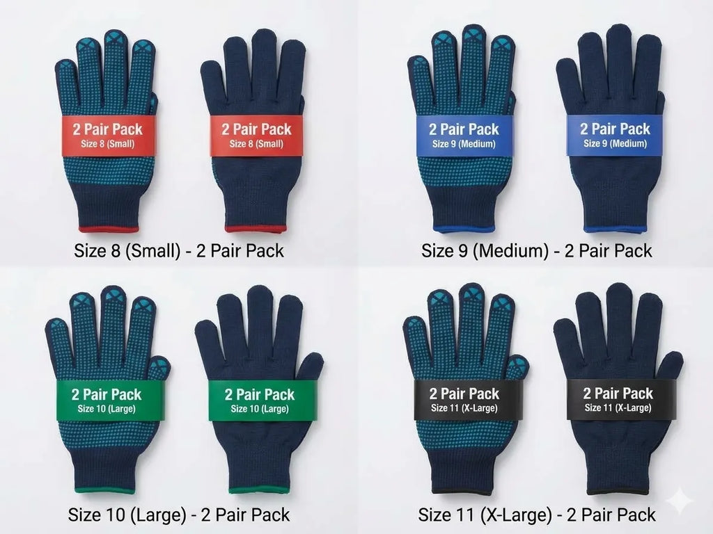 PARKSIDE PROTECTIVE WORK GLOVES 2 PAIRS (Sizes small to X large)