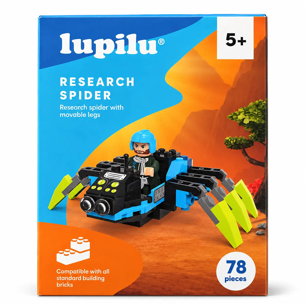 LUPILU Clippys Research Spider Building Set – 78 Pieces