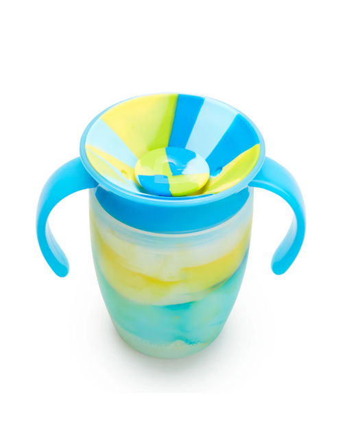 MUNCHKIN Miracle 360° Trainer Cup 6m+ Tropical Swirl Blue 207ml
