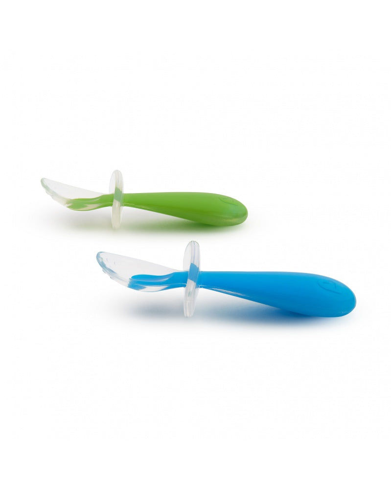 Munchkin Gentle Scoop Silicone Training Green Blue