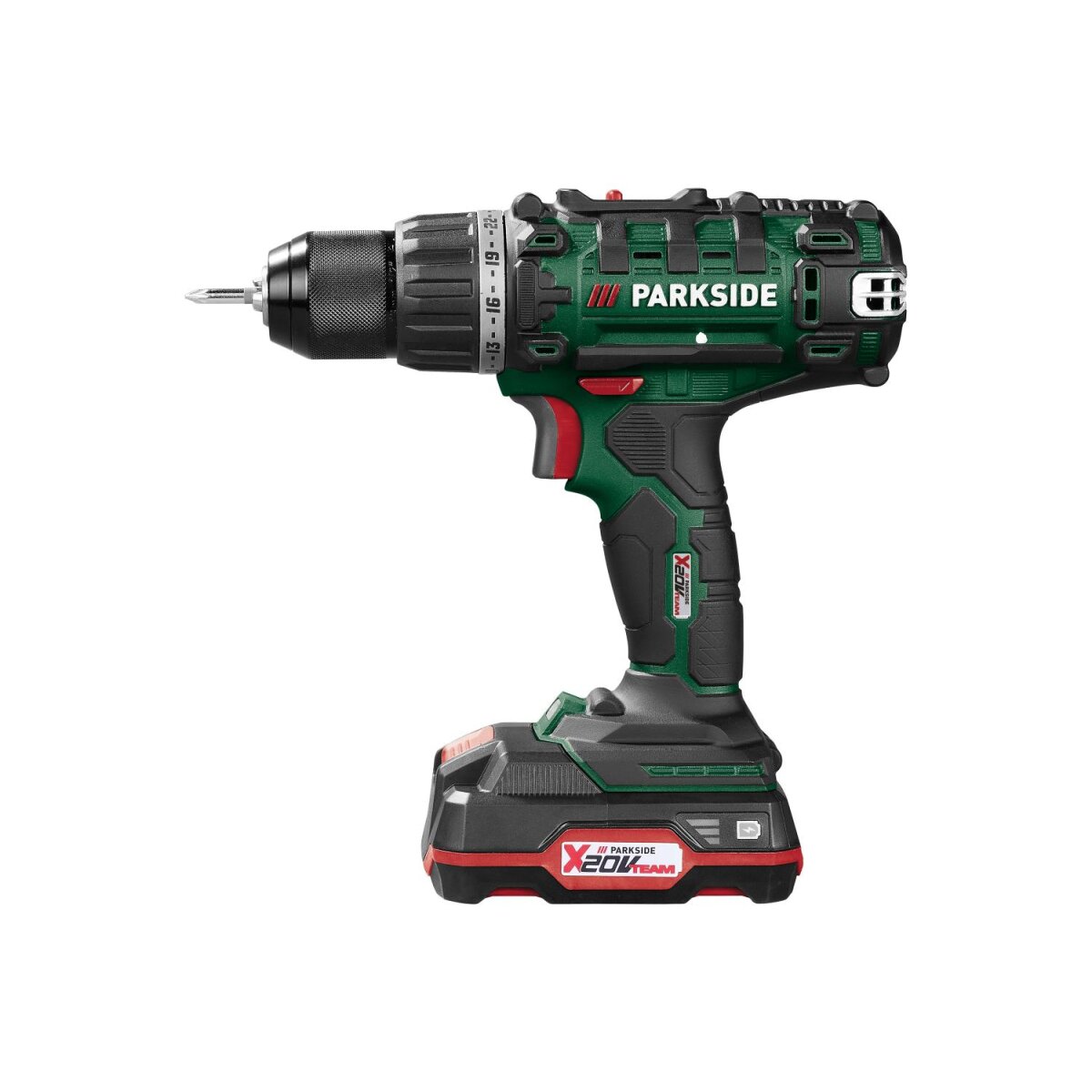 PARKSIDE 20 V Cordless Drill Bit Set PABS 20-Li G8 + Battery + Charger — image 2
