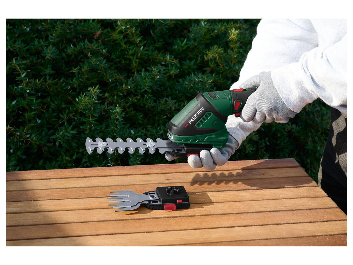 PARKSIDE® 4V 2-in-1 Cordless Grass and Shrub Shears, with 180° Rotating Soft Grip