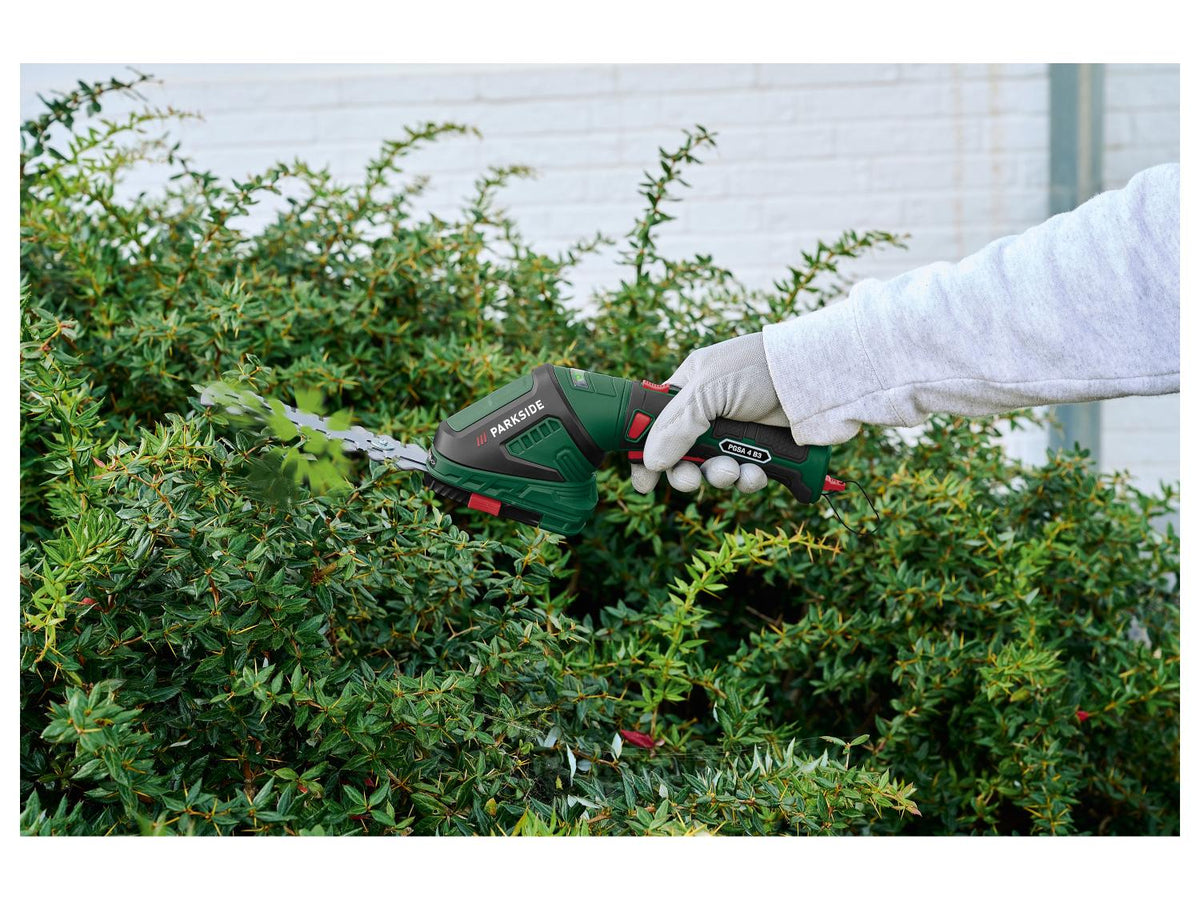 PARKSIDE® 4V 2-in-1 Cordless Grass and Shrub Shears, with 180° Rotating Soft Grip — image 4
