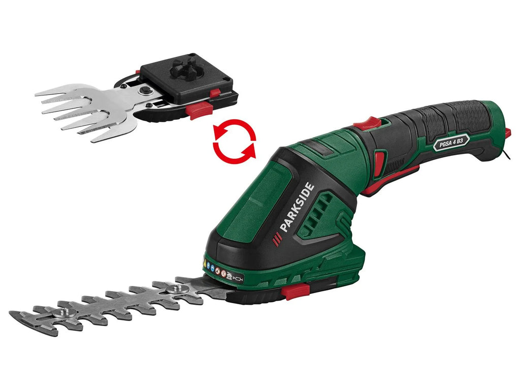 PARKSIDE® 4V 2-in-1 Cordless Grass and Shrub Shears, with 180° Rotating Soft Grip — image 5