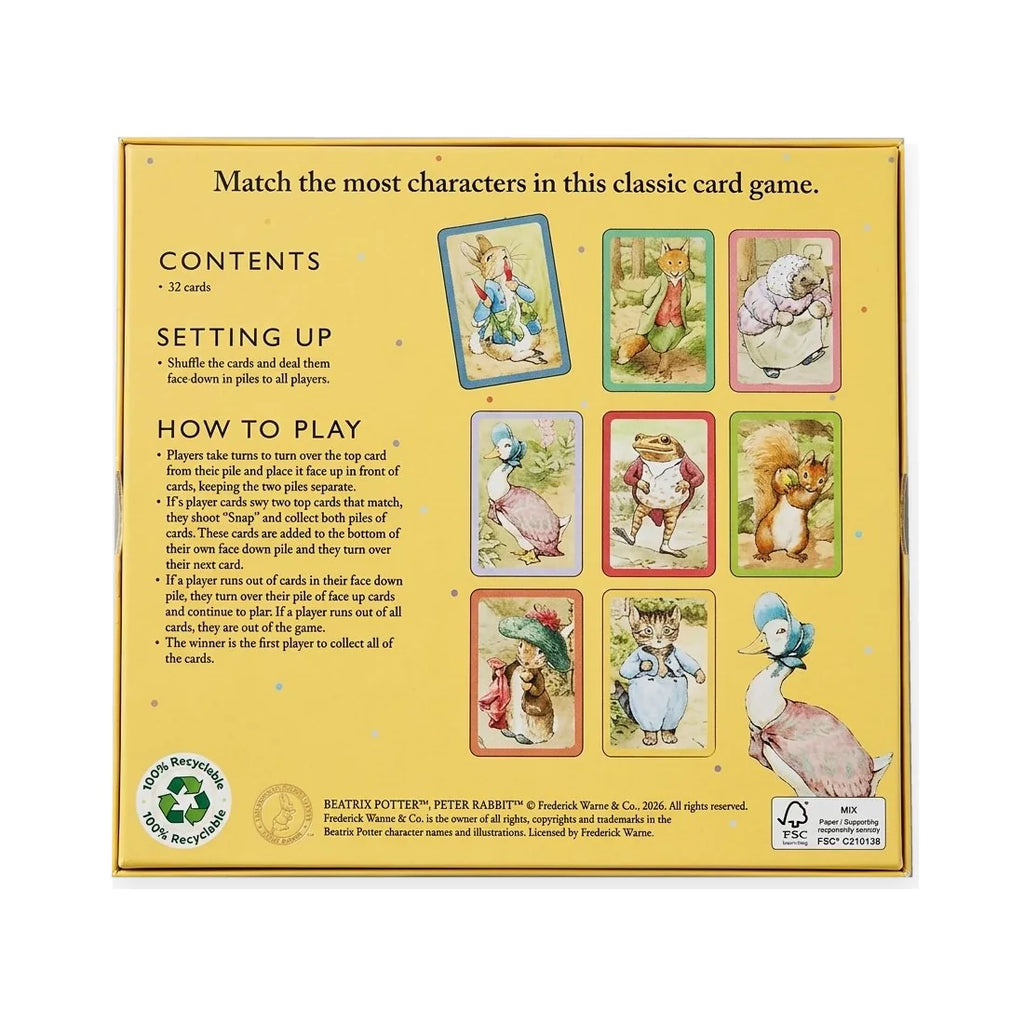 Orchard Toys – Peter Rabbit Snap Card Matching Game
