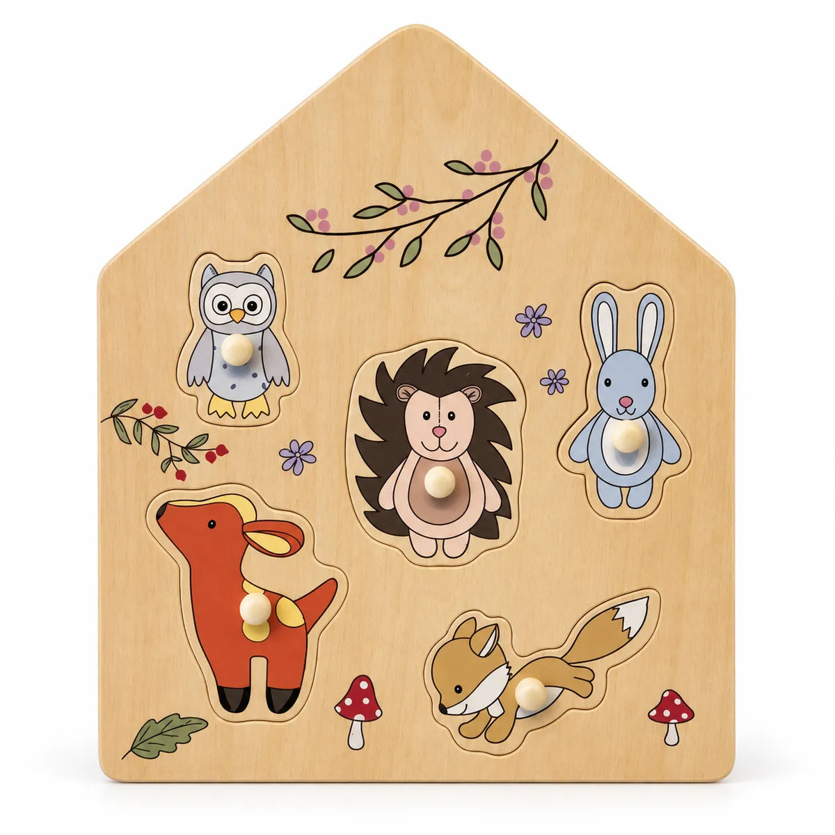 PLAYTIVE WOODEN PUZZLE ANIMAL PUZZLE age 2+