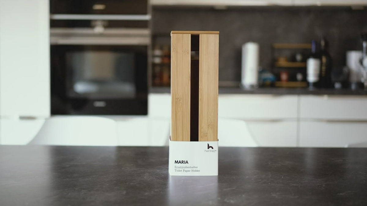 Hennez Bamboo Toilet Paper Storage